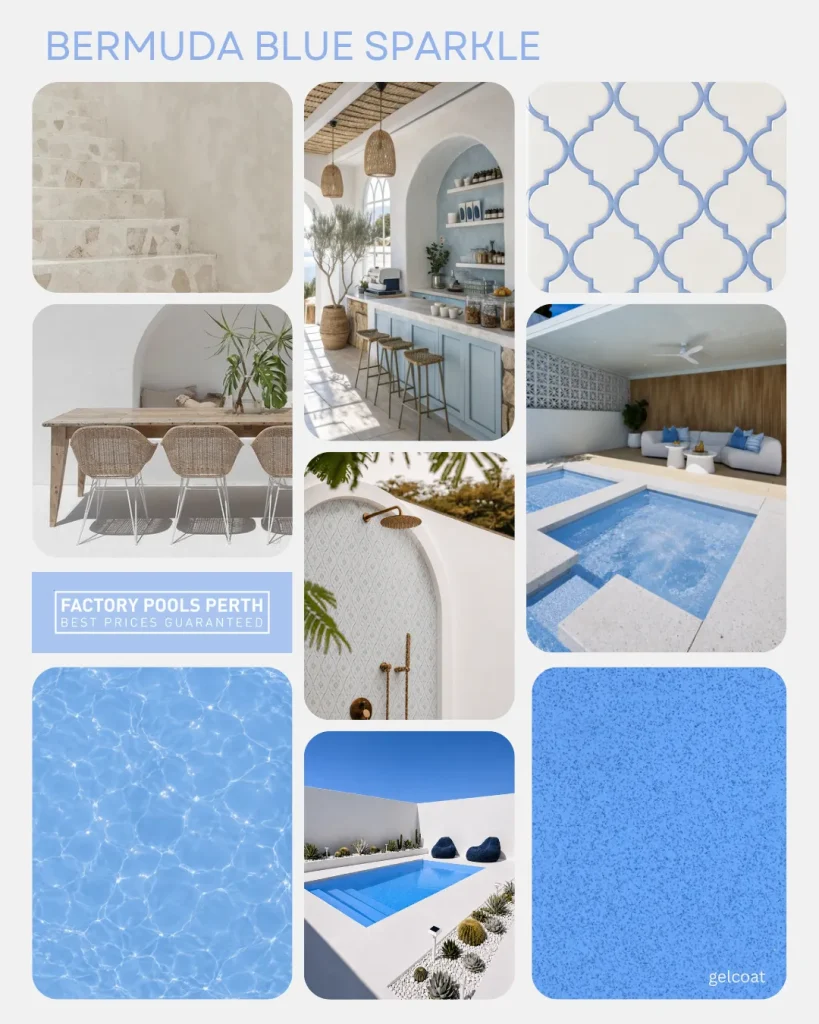 Bermuda Blue Sparkle - Inspirational Moodboard