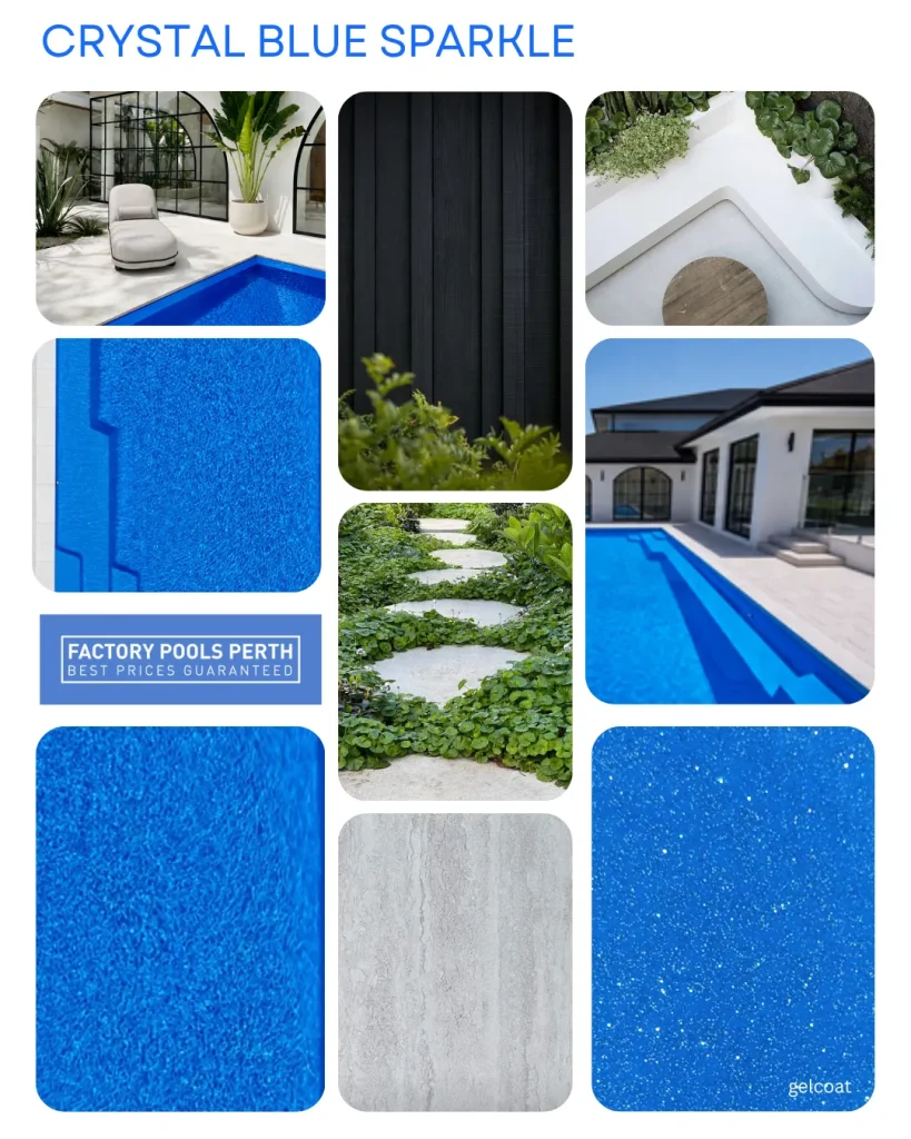 Crystal Blue Sparkle - Inspirational Moodboard