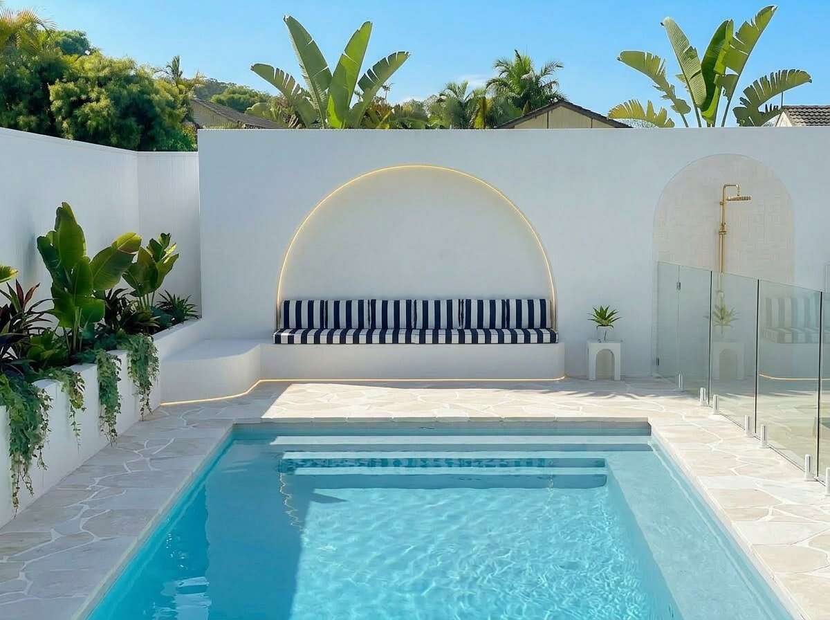 Island 6m x 4m Silver Pearl Sparkle