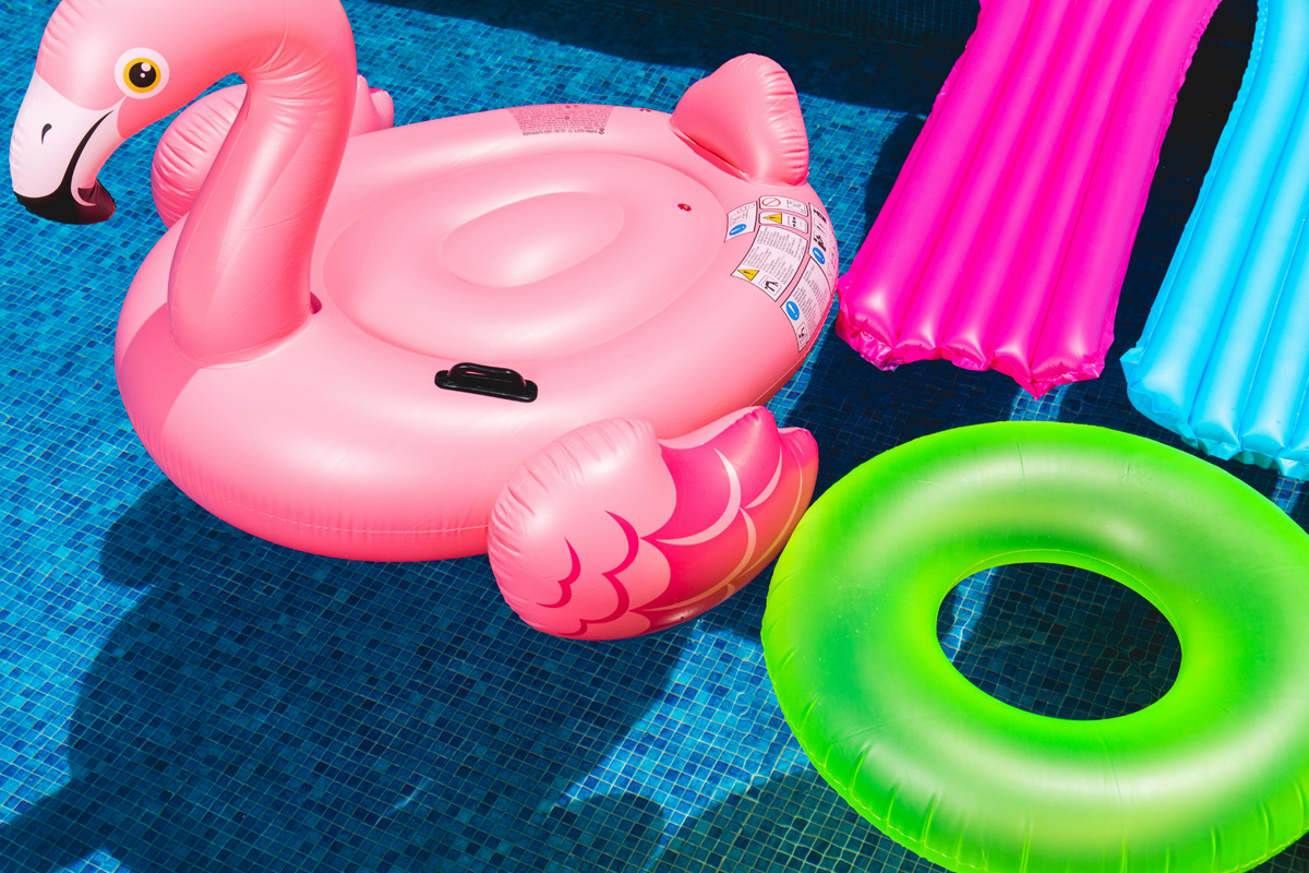 pool toys and inflatables
